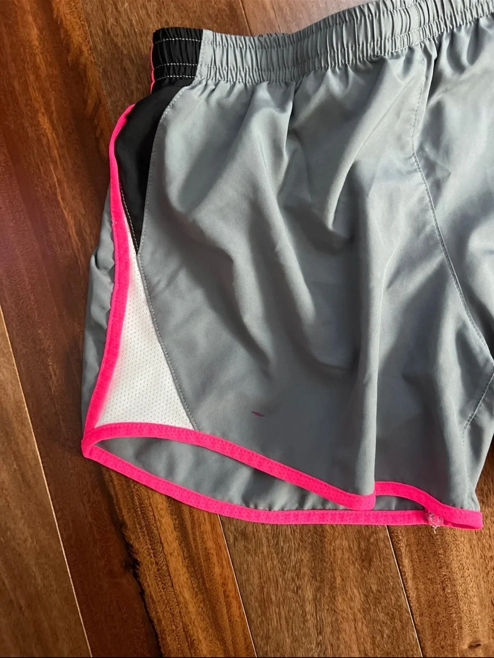 Nike Girl's Athletic Shorts Trio - Teal, Gray & Pink